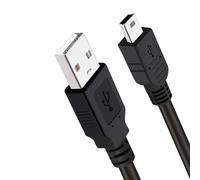 SIOCEN Cavo di ricarica mini USB da tipo A a Mini B per GoPro Hero 3+, cavo controller PS3, lettore MP3, Garmin GPS, Dashcam, PDA, Canon PowerShot Rebel ELPH fotocamera (2 m)