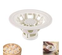 Siomai Maker Molder - Macchina Siomai per ravioli, strumento rapido per realizzare panini fatti in casa, strumento da cucina in plastica per principianti (bianco)