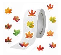 Sionhiuo Adesivi per il Ringraziamento | 500 Pezzi Adesivi Acero per Scrapbooking | Rotolo Decalcomanie, Sigilli per Journaling Planner Lavoretti Autunnali Bottiglie Lettere