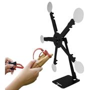 Sionhiuo Bersagli Rotanti,Bersaglio Mobile Da Giardino - Ruota Panoramica Magnetica A Cinque Postazioni Regolabile Con Autoreset Strumento Di Pratica Portatile Per Esterno Giardino Donne Adulti