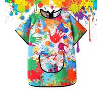 Sionhiuo Grembiule da pittura per bambini, grembiule artistico per bambini, impermeabile, per interni ed esterni, scuola materna, casa e ragazze, Misura media, Siehe Beschreibung