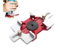 Sionhiuo Guida per Incavo a Coda di Rondine | Guida Circolare per Router 2 in 1 | Attrezzo Modello per Scanalatura Posizionamento | Taglio Cerchio Scanalatura Bordo Raggio Porta Armadio