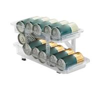 Sionhiuo Organizzatore Bevande Frigorifero - Dispenser Lattine Espandibile Scorrevole - Portabottiglie Automatico Per Cucina Casa Dispensa