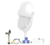 Sionhiuo Orinatoio da Muro per Uomo - Urinale Da Esterno Montato A Parete Con Copertura | Con Sciacquone Deviatori Di Urina Antigoccia E Flessibile | Per Dormitorio Campeggio Rv Garage Casa Giardino