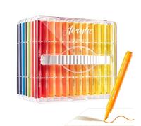 Sionhiuo Pennelli Acrilici | Set da 60 Penne per Pittura su Rocce,Ideali per Artisti Adulti Studenti Disegno Colorazione su Vetro Legno Tessuto e Altri Materiali