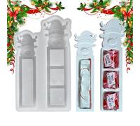 Sionhiuo Stampo in Silicone Renna Natalizio - Stampo Silicone Forma Alce, per Cioccolato Paste Gomma Cera Polimero Decorazione