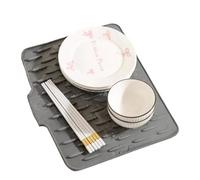 Sionhiuo Tappetino in silicone per piano di lavoro da cucina, antiscivolo, ad asciugatura rapida, resistente alle perdite per utensili da cucina, pentole