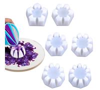 Sionhiuo Versare bicchiere,6 pezzi Fluid Art Pittura Petali Colore Silicone Annaffiatoio - Produzione di strumenti di pittura da disegno con 5 6 7 8 9 10 Multi Slots