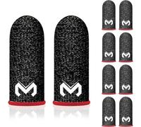 SIOPPKIK 10 Pezzi Guanti per Le Dita per Giochi Mobili Pubg, Finger Sleeves Gaming Pro, Guanti Traspiranti per Touch Screen, Anti-Sudore, Antiscivolo Compatibili con Tutti I Touchscreen