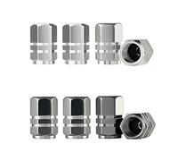 SIOPPKIK Tappi stelo valvola pneumatici in alluminio da 8 pezzi, tappi universali per valvole pneumatici Tappi parapolvere per auto Copri stelo pneumatici per motocicli, camion