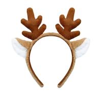 SIOTMERA Cerchietto con corna di renna con orecchie di animali, cerchietto con corna di renna, per feste, cosplay, orecchie da renna, per Natale e Halloween