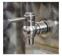 Rubinetto A Sfera Acciaio Inox 3/8" per Fusto FUSTI Contenitore Olio ANTIGOCCIA