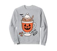 Sip Sip Boo Ghost Hot Cocoa Halloween Zucca Tazza Divertente Carino Felpa