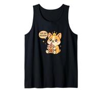 Sip Sip Evviva Corgi Boba Kawaii Dog Canotta