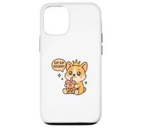 Sip Sip Evviva Corgi Boba Kawaii Dog Custodia per iPhone 12/12 Pro