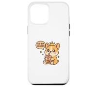 Sip Sip Evviva Corgi Boba Kawaii Dog Custodia per iPhone 12 Pro Max