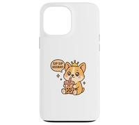 Sip Sip Evviva Corgi Boba Kawaii Dog Custodia per iPhone 13 Pro Max