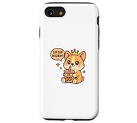 Sip Sip Evviva Corgi Boba Kawaii Dog Custodia per iPhone SE (2020) / 7/8