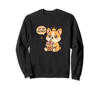 Sip Sip Evviva Corgi Boba Kawaii Dog Felpa