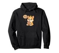 Sip Sip Evviva Corgi Boba Kawaii Dog Felpa con Cappuccio