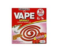 SIP Vape INSETTICIDA SPIRALI PROFUMATE Anti ZANZARE Insetti 10 PZ Varie PROFUMAZIONI (Geranio)