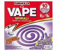 SIP Vape INSETTICIDA SPIRALI PROFUMATE Anti ZANZARE Insetti 10 PZ Varie PROFUMAZIONI (Lavanda)