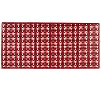Pannello forato orizzontale per muro - rosso