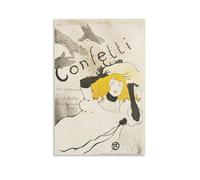 sipfsi Henri De Toulouse-Lautrec Masterpieces (coriandoli (1894) - Artsy) - Poster artistico da parete per interni, decorazione da parete per soggiorno e casa, 20 x 30 cm