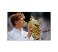 sipfsi Jannik Sinner Wimbledon - Poster su tela, motivo: campione di tennis, stampa artistica da parete, per soggiorno, parete, casa, 30 x 45 cm