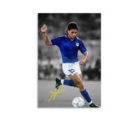 sipfsi Poster con superstar del calcio Roberto Baggio, opera d'arte da appendere alla parete, decorazione per la casa, 30 x 45 cm