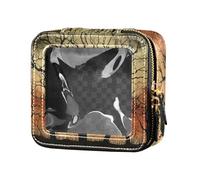 siphylline Beauty case trasparente con illustrazione di alberi nudi e illustrazione, organizer da viaggio, alberi nudi, illustrazione, arte, 1 size