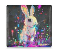 siphylline Beauty Dwarf Rabbit - Custodia a portafoglio per auto, in pelle PU, con scomparto per tessere, carte e documenti essenziali, Coniglio nano di bellezza, 1 size