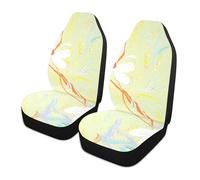 siphylline Bianco Fiore Giallo Modello Carino Decorative Seat Cover per Uomo Essentials SUV Seat Covers funda para asientos de carro Set di 2