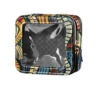 siphylline Borsa da toilette da viaggio trasparente etnica astratta borsa da toilette per la cura della pelle per viaggiare, Astratto Etn, 1 size