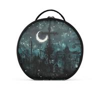 siphylline Borsa da toilette verticale autoportante con scritta "Gothic Darkness Night", con divisori regolabili, 27,9 cm