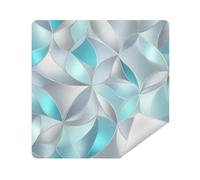 siphylline Borsa da viaggio per trucco in tessuto autoadesivo borsa per il trucco Organizer Wrap 13.8 X 13.8 Wrapper Organizzatori Cosmetici Per Viaggio, occhiali blu grigio, 21.7x21.7in