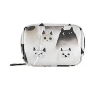 siphylline Borse bianche della medicina dei gatti di Ragdoll estetici con i compartimenti staccabili caso di viaggio conveniente del farmaco, Gatti Ragdoll Estetici Bianco