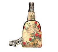 siphylline Borse per il corpo alla moda con rose salite da parete per borse per il corpo robuste per le donne per escursioni, Roses Climbed Wall Art, 1 taglia, Roses Climbed Wall Art, 1 size