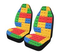 siphylline Building Blocks Colorful Decorative Seat Covers per le Donne Impermeabile Sport Seat Covers fundas para Autos asientos Set di 2