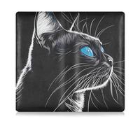 siphylline Carino American Shorthair Cat Leather Car Registration and Insurance Card Holder Prefetto Car Essentials Wallet per qualsiasi auto, camion, moto, rimorchio o barca, carino American