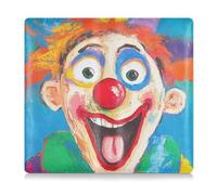 siphylline Clown Making Funny Faces Leather Registration and Insurance Card Holder Accessori per camion per ID, patente di guida, chiavi informazioni di contatto carte, Clown fare facce divertenti, 1
