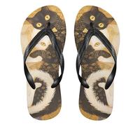 siphylline Cool Bear incandescente lucciole infradito in gomma da uomo sandali essenziali per le donne per lo yoga, Lucciole luminose a forma di orso, Large