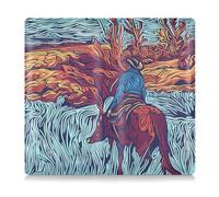 siphylline Cowboys in The Valley - Custodia in pelle PU per tessere, per tessere, documenti, patente di guida, chiavi di contatto, Cowboys nella valle, 1 size