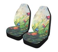 siphylline Farfalle colorate Decorativi Coprisedili per Auto per Camion Accessori SUV Seat Covers fundas para acientos de carro Set di 2