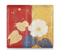 siphylline FIORE e bianco Pu Leather Car Registrazione e Assicurazione Titolare Della Carta Del Raccoglitore Documento per Carte, Essenziale Documento Patente di Guida, FIORE e bianco, 1 size