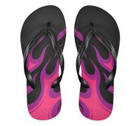 siphylline flop di gomma rossa della bacca della giraffa del fuoco che scorre per le donne flop impermeabili per gli uomini per il matrimonio, Giraffa Fuoco Scorrevole Rosso Bacca, X-Large