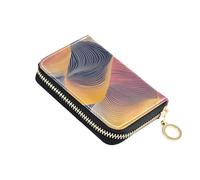 siphylline Guilloche Roulette Style Colorful cuoio portafoglio porta carte Con 9 slot per carte RFID Blocco porta carte di credito con cerniera