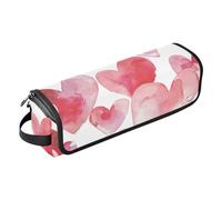 siphylline Hot Hair Tools Borsa da viaggio con cuscinetto resistente al calore, grande capacità, organizer per piastre da stiro, piastre e arricciacapelli, accessorio da viaggio adorabile, Amore