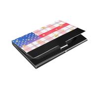 siphylline Independence Day Buffalo Stars Slim porta biglietti da visita da viaggio con custodia in pelle e acciaio inossidabile per proteggere le tue carte