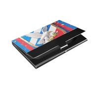 siphylline Independence Day Slim porta biglietti da visita portatile con porta biglietti da visita in pelle e acciaio inossidabile per proteggere le tue carte